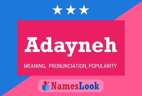 Adayneh Name Poster