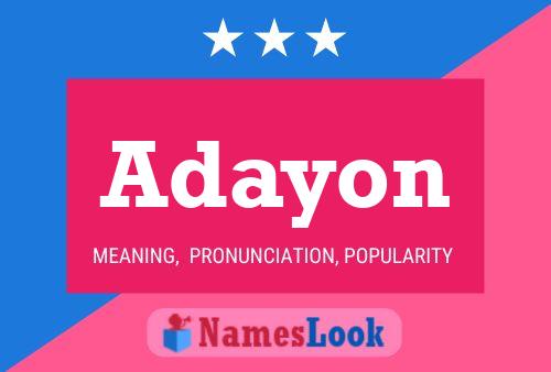 Adayon Name Poster