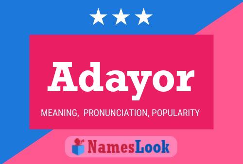 Adayor Name Poster