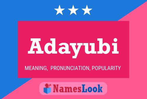 Adayubi Name Poster