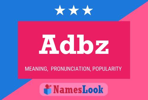 Adbz Name Poster