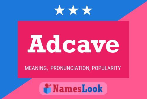 Adcave Name Poster