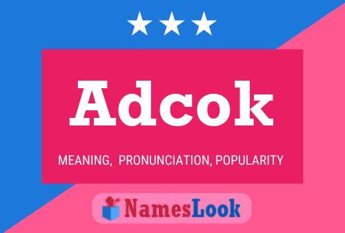 Adcok Name Poster