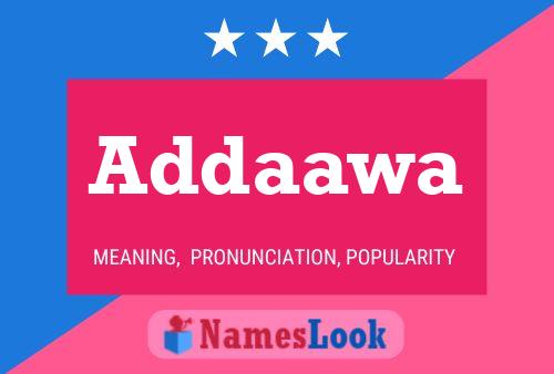 Addaawa Name Poster