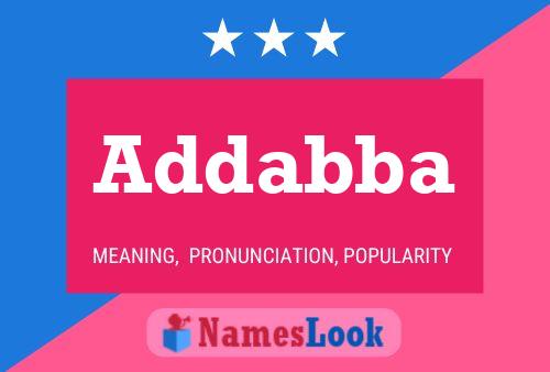 Addabba Name Poster