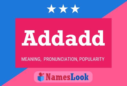 Addadd Name Poster