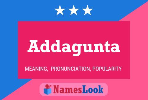 Addagunta Name Poster