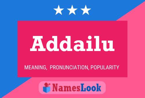 Addailu Name Poster