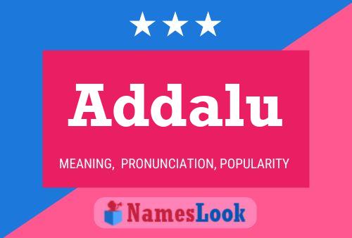 Addalu Name Poster