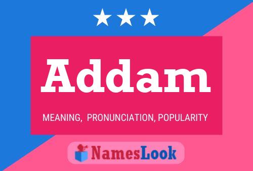 Addam Name Poster