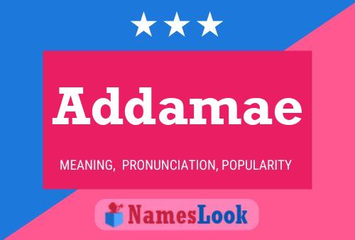 Addamae Name Poster