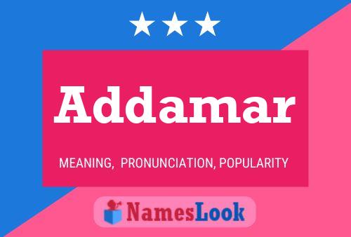 Addamar Name Poster