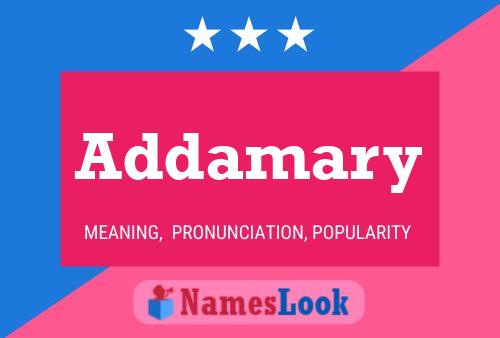 Addamary Name Poster