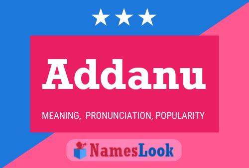 Addanu Name Poster