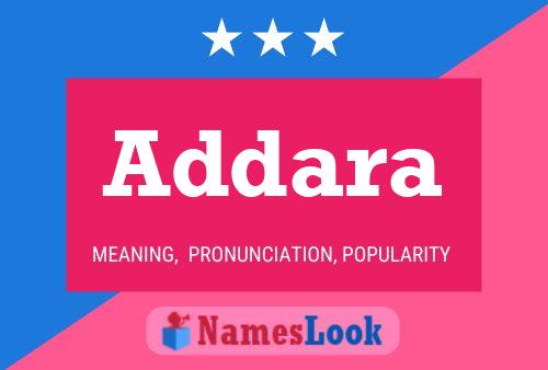 Addara Name Poster