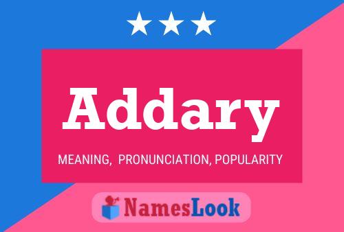 Addary Name Poster