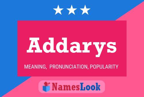 Addarys Name Poster