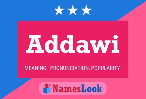 Addawi Name Poster