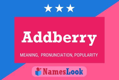 Addberry Name Poster