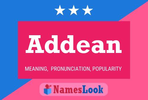 Addean Name Poster