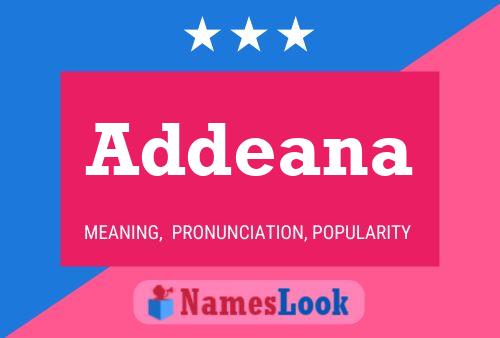 Addeana Name Poster