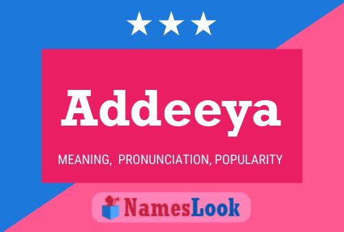 Addeeya Name Poster