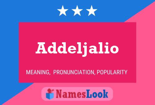 Addeljalio Name Poster