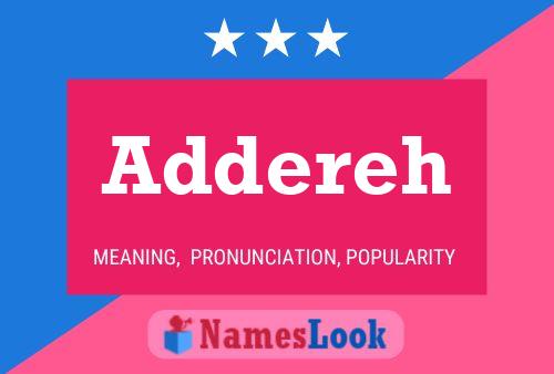 Addereh Name Poster