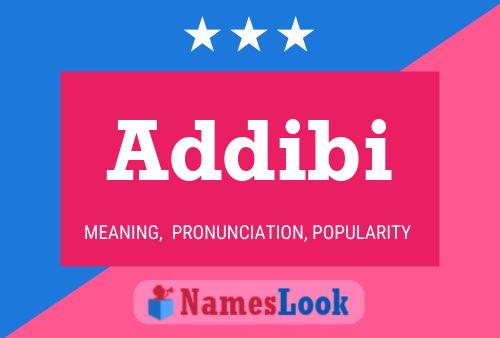 Addibi Name Poster