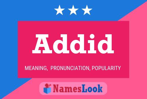 Addid Name Poster