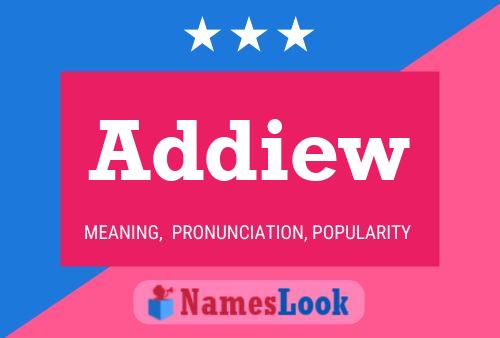 Addiew Name Poster