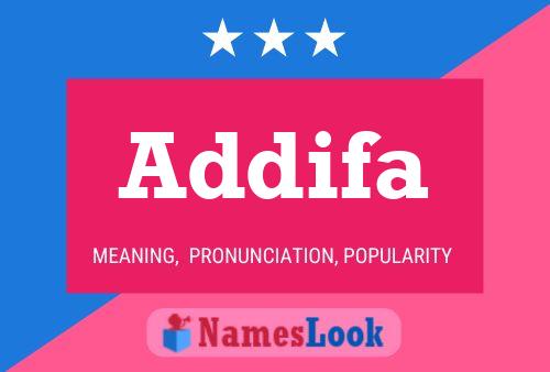 Addifa Name Poster