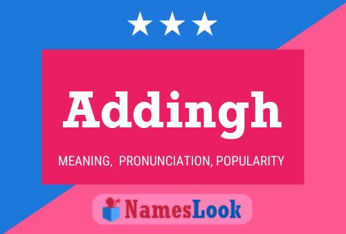 Addingh Name Poster