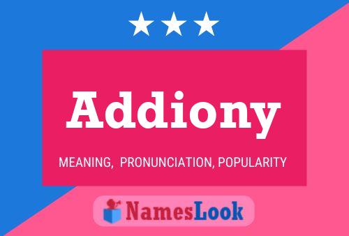 Addiony Name Poster