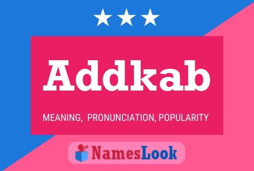 Addkab Name Poster