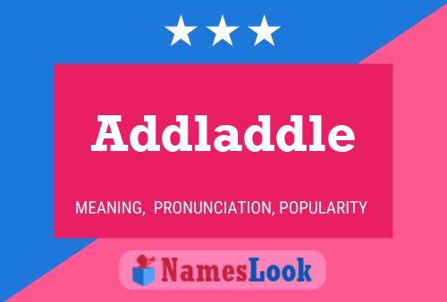 Addladdle Name Poster