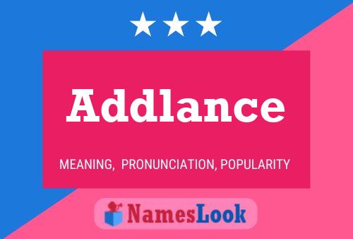 Addlance Name Poster