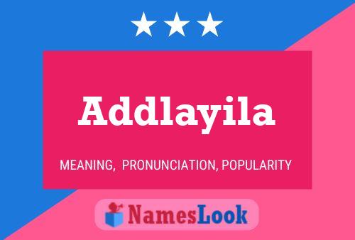 Addlayila Name Poster