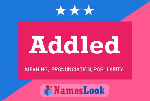 Addled Name Poster