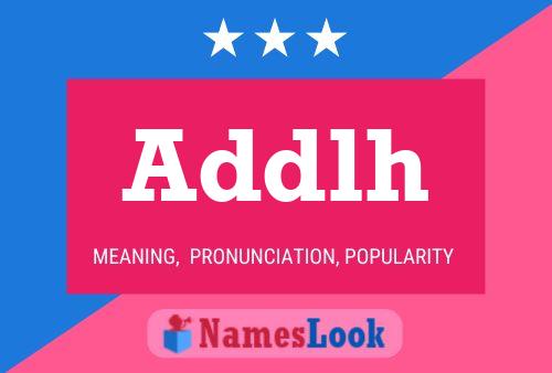 Addlh Name Poster