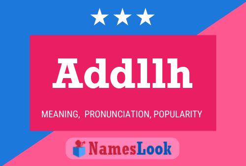 Addllh Name Poster