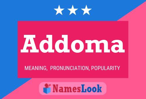 Addoma Name Poster