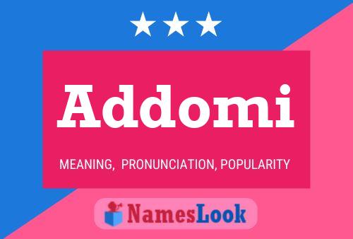 Addomi Name Poster