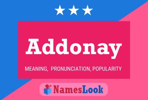 Addonay Name Poster