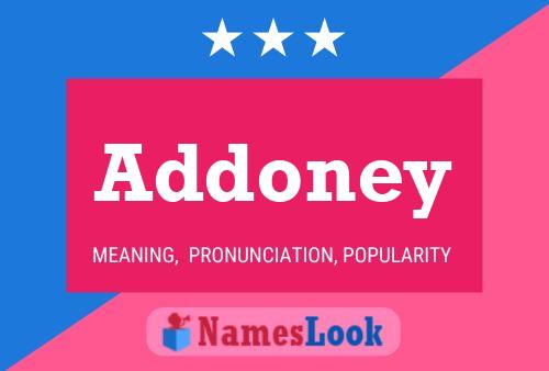 Addoney Name Poster