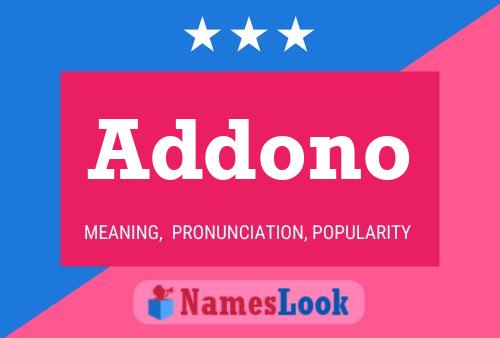 Addono Name Poster