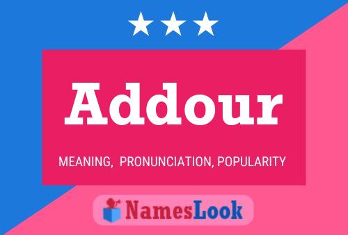 Addour Name Poster