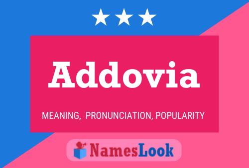 Addovia Name Poster