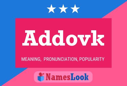 Addovk Name Poster