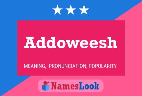 Addoweesh Name Poster